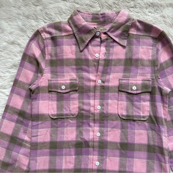 Spell & The Gypsy Top Maverick Flannel Button Down Shirt Lilac XXS NWT New - Picture 5 of 12